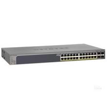 网件（ Netgear） GS728TPP  24以太网铜缆端口10/100/1000Mbps，24个端口全部支持POE+，支持4个SFP千兆光纤插槽，背板带宽 56Gbps，MAC地址表16K，产品保修5年