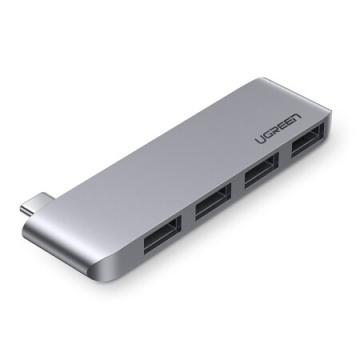 绿联（UGREEN）Type-C扩展坞 适用苹果MacBook华为笔记本电脑转换器 USB-C分线器3.0HUB集线器转接头 60563