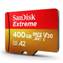 闪迪（SanDisk）A2 400GB TF（MicroSD）存储卡C10 V30 U3 4K 至尊极速移动版内存卡 读速160MB/s 写速90MB/s