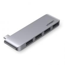 绿联（UGREEN）Type-C扩展坞 适用苹果MacBook华为笔记本电脑转换器 USB-C分线器3.0HUB集线器转接头 60563
