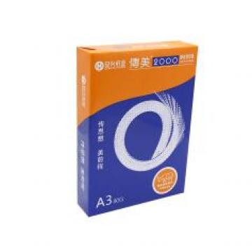 传美2000复印纸 A3 80G 500张/包  单位：包