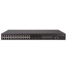（H3C）S5130-28S-EI/24个10/100/1000BASE-T 自适应以太网端口/4 个万兆 SFP+端口/交换容量:256Gbps/包转发率:96Mpps/三年质保/(含一对万兆多模光模块)