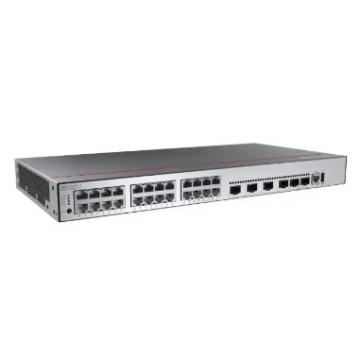 华为S5735-L24P4XE-A-V2(24个10/100/1000BASE-T以太网端口,4个万兆SFP+,2个12GE堆叠口,PoE+,交流供电，一年保修)